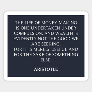 Aristotle's Quote Sticker